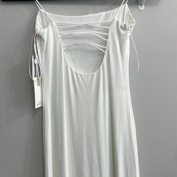 Good American Good Touch 90s Lace Back white dress - Picture 9 of 10